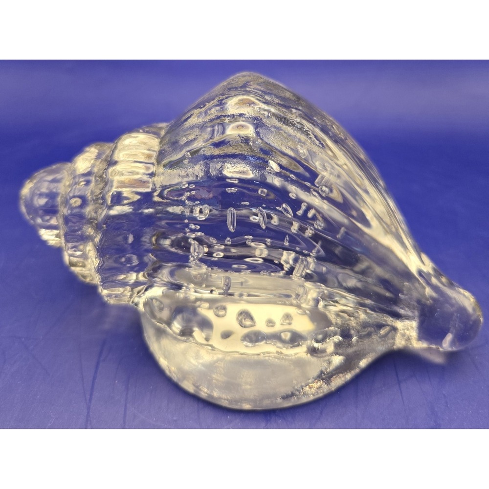 Handblown Seashell Glass The Style Of Murano. Bubbles, Swirls & Ribbing #22 - Picture 6 of 12